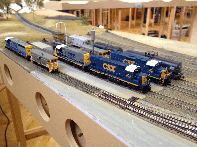 CSX engines at Watkins